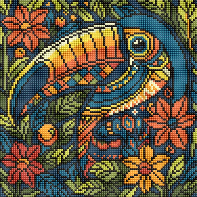 Алмазна мозаїка - Вітраж. Тукан ©art_selena_ua