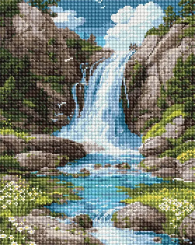 Алмазная мозаика - Шум воды и спокойствие ©art_selena_ua