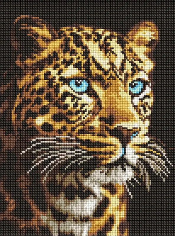 Алмазная мозаика - Взгляд ягуара ©art_selena_ua