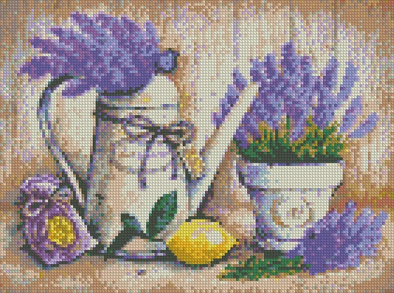 Алмазна мозаїка - Етюд з лавандою