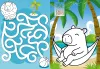 Книжка-раскраска со стикерами - Капибара на каникулах