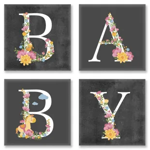 Набір для розпису за номерами - BABY, лофт