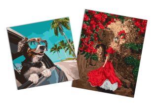 Sets of paintings - "Towards a fairy tale " & "Journey to the ocean"