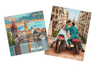 Sets of paintings - "Sex and the City " & "Evening Prague"