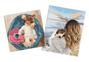 Sets of paintings - "Love into oblivion " & "Sweet dreams of a fuzzball"