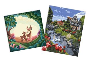 Sets of paintings - "A magical landscape " & "A nice walk"