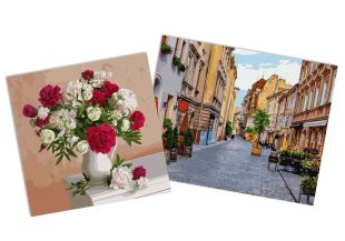 Sets of paintings - "The streets of Lviv" & "Flowers of inspiration"