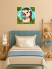 Painting by numbers - Summer. Hedgehog and blue ice cream ©art_selena_ua