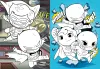 Coloring book with stickers - Super Friends ©Warner Bros.