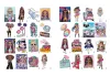 Coloring book with stickers - Travel City Babe