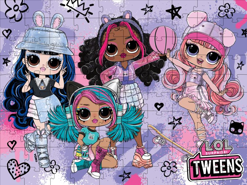 Пазли L.O.L. Surprise! Tweens Skate Dance, 100 елементів
