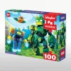 Puzzles Cubical Robots, 100 pieces ©art_selena_ua