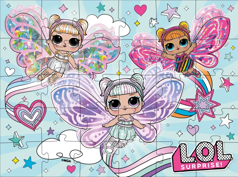 Puzzles L.O.L Surprise! Fairies, 30 pieces