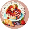 Painting by numbers - Fruit dessert ©art_selena_ua