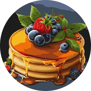 Картина за номерами - Апетитні панкейки ©art_selena_ua