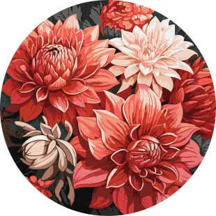Картина за номерами - Святковий букет ©art_selena_ua