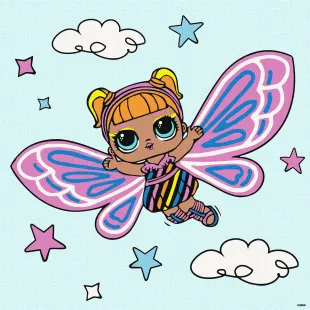Картина за номерами - L.O.L. Surprise! O.M.G. Fairies Flutterstar