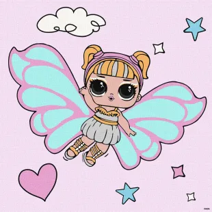Картина за номерами - L.O.L. Surprise! O.M.G. Fairies Skystarling