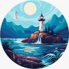 Painting by numbers - A bright lighthouse ©art_selena_ua