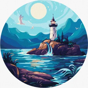 Картина по номерам - Яркий маяк ©art_selena_ua