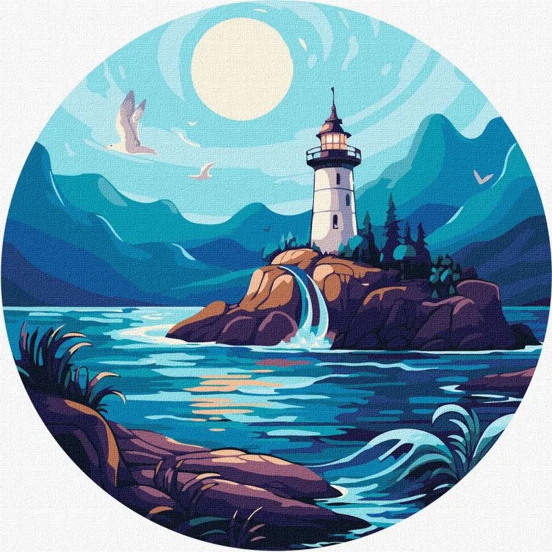 Картина по номерам - Яркий маяк ©art_selena_ua