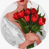 Картина по номерам - Девушка с тюльпанами ©art_selena_ua