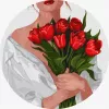 Painting by numbers - The girl with the tulips ©art_selena_ua