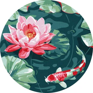 Картина по номерам - Жемчужина пруда ©art_selena_ua