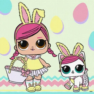 Картина за номерами - L.O.L. Surprise! Spring Bling HOPS and KITTEA