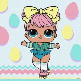 Картина за номерами - L.O.L. Surprise! Spring Bling DAWN 2