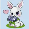 Painting by numbers - Bunny with hydrangeas ©art_selena_ua