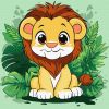 Painting by numbers - A cheerful lion cub ©art_selena_ua