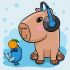Painting by numbers - Capybara