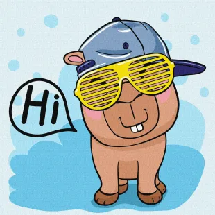 Painting by numbers - Hi, Capybara