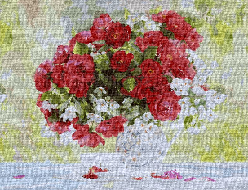 Painting by numbers - Blooming delight (big)