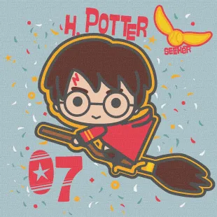 Картина за номерами - Harry Potter: Політ на мітлі ©Warner Bros.