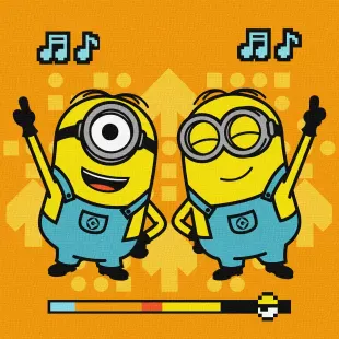 Картина за номерами - Minions: Танцювальна вечірка ©Universal City Studios LLC.