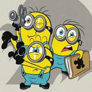 Картина за номерами - Minions: Світло, камера, мотор! ©Universal City Studios LLC.