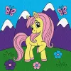 Painting by numbers - Cheerful pony in the mountains ©art_selena_ua
