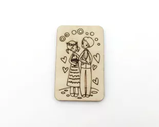 Figure on magnet - Romantic story #2
