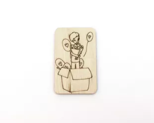 Figure on magnet - Romantic story #3
