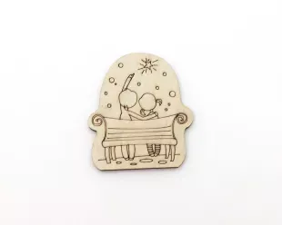 Figure on magnet - Romantic story #9