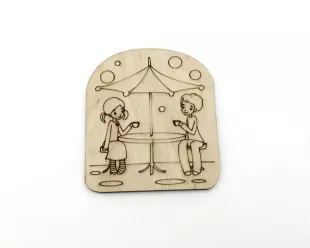 Figure on magnet - Romantic story #17