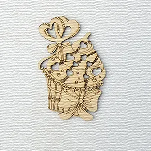 Figure from plywood - Cupcake