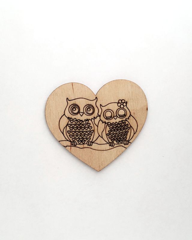 Figure from plywood - Owls