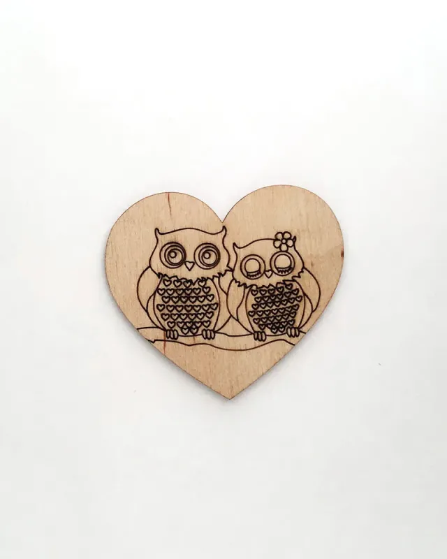 Figure from plywood - Owls