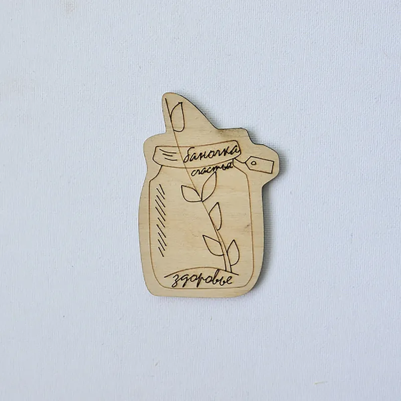 Figure from plywood - Jar of health happiness