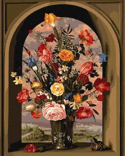 Картина за номерами - Композиція з квітів ©Ambrosius Bosschaert de Oude
