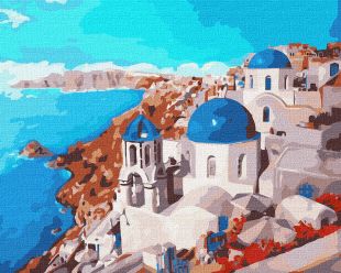 Painting by numbers - Santorini 
