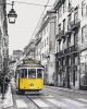 Painting by numbers - A yellow tram 